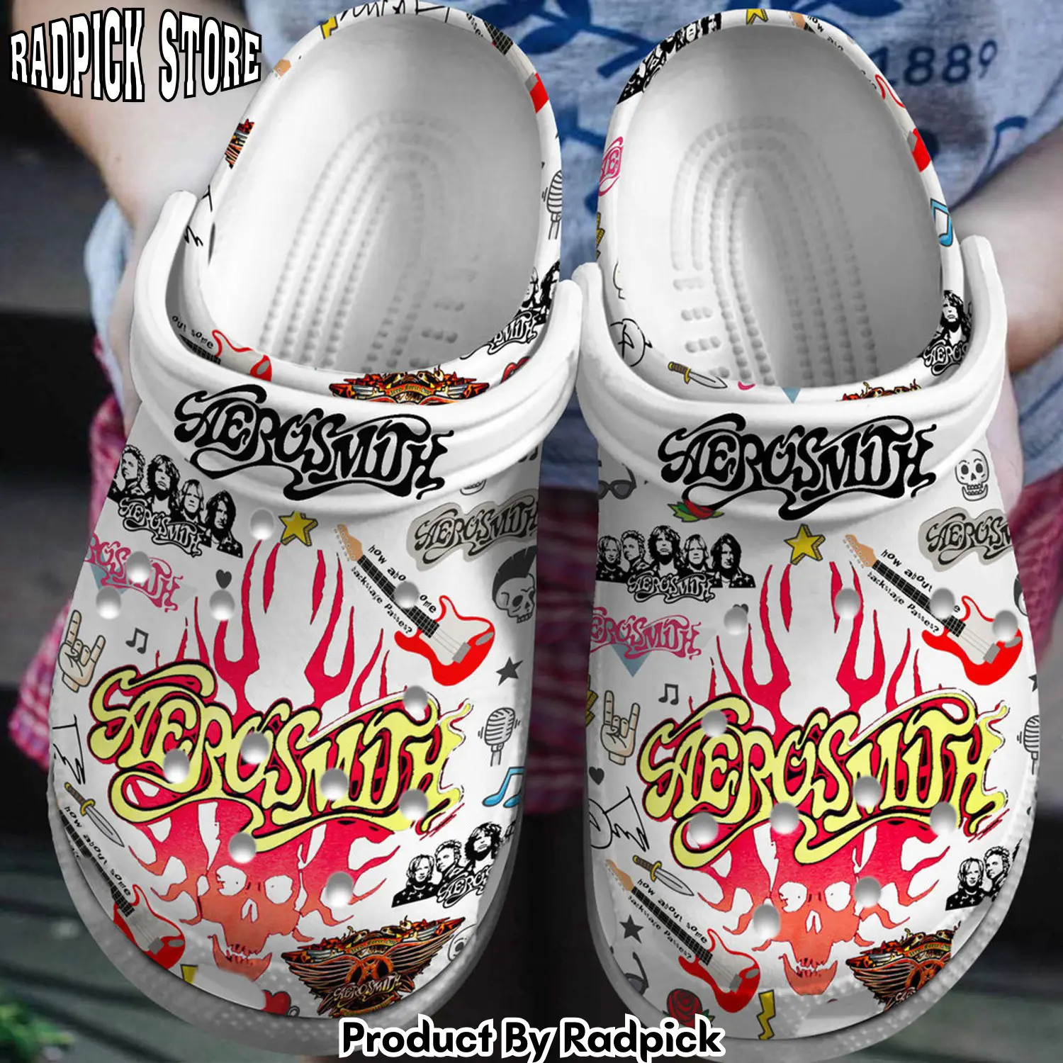 Radpick aerosmith musicosmith music clogs shoes comfortable for men women rp6528320